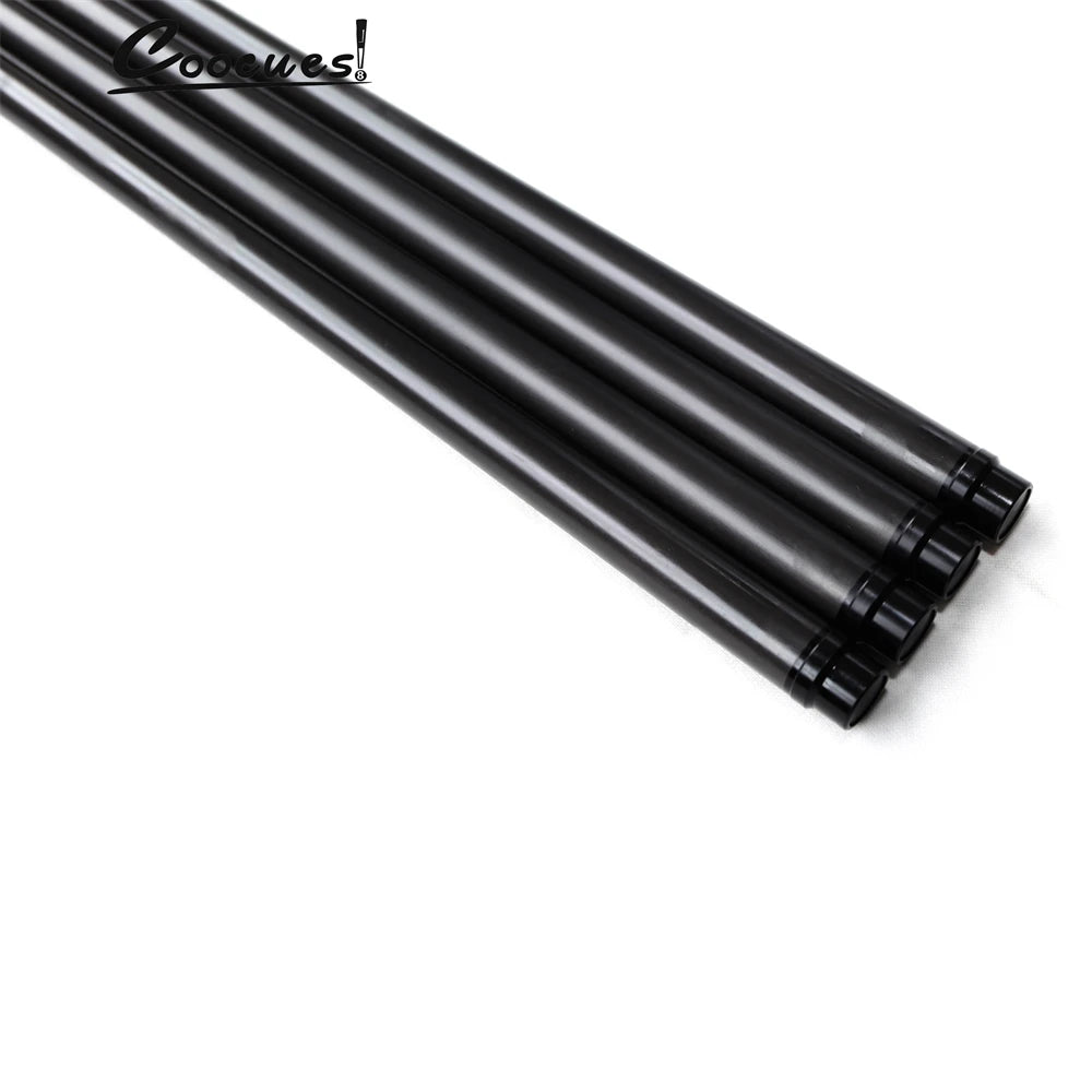 Carbon Fiber Pool Cue Shaft - Low Deflection Pro Taper, 26.4–30.1 in (670–765 mm) Replacement Spare Shaft for Billiards