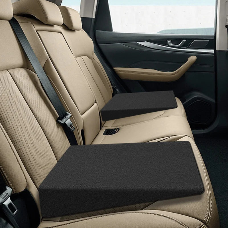 Memory Foam Car Seat Leveling Pad — Universal Seat Cushion for Height Increase, Comfort & Fatigue Relief