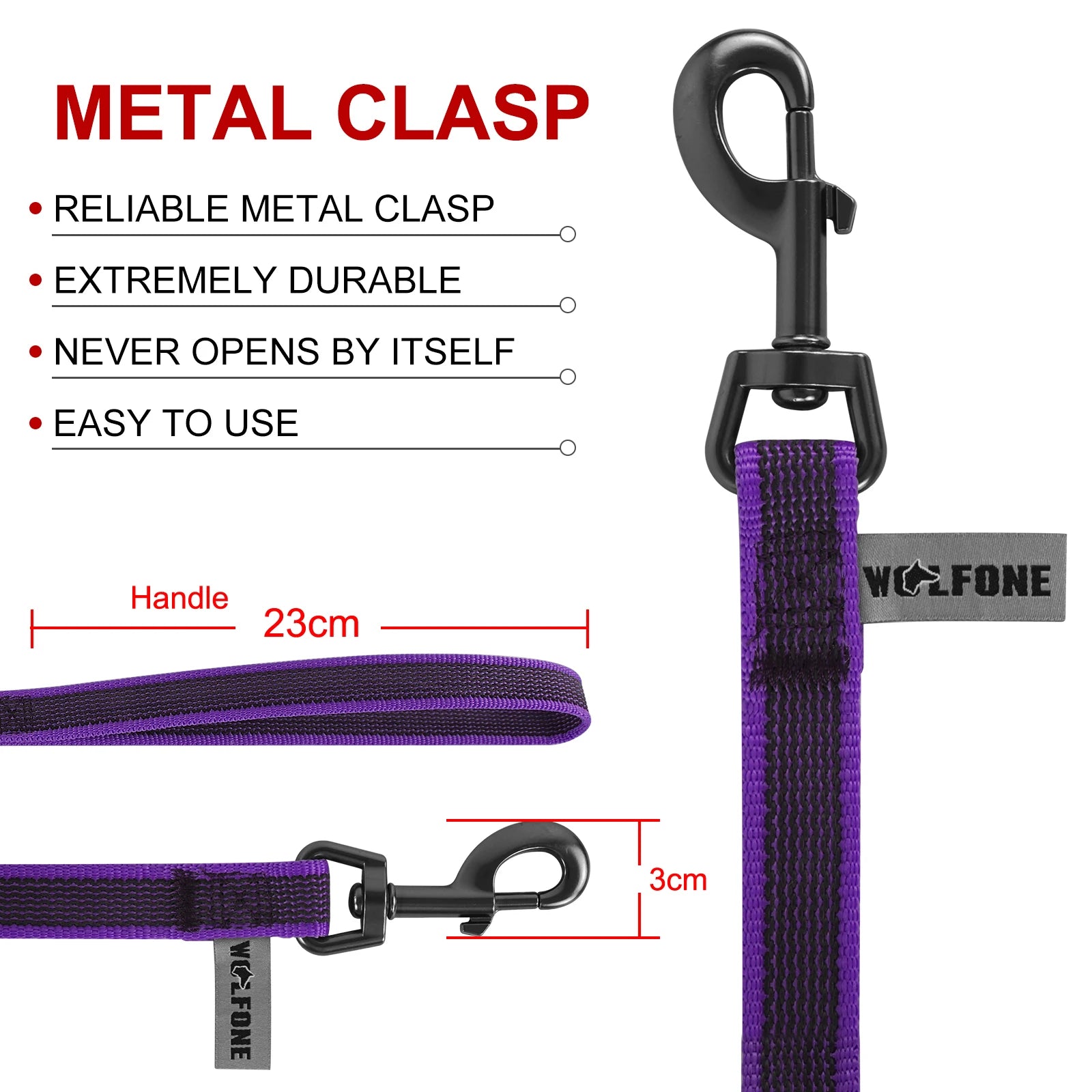 Dual-Color Dog Leash – Durable Fiber Training Lead, Multiple Lengths 1.5m/2m/3m/5m/10m/15m (4.9–49.2 ft)