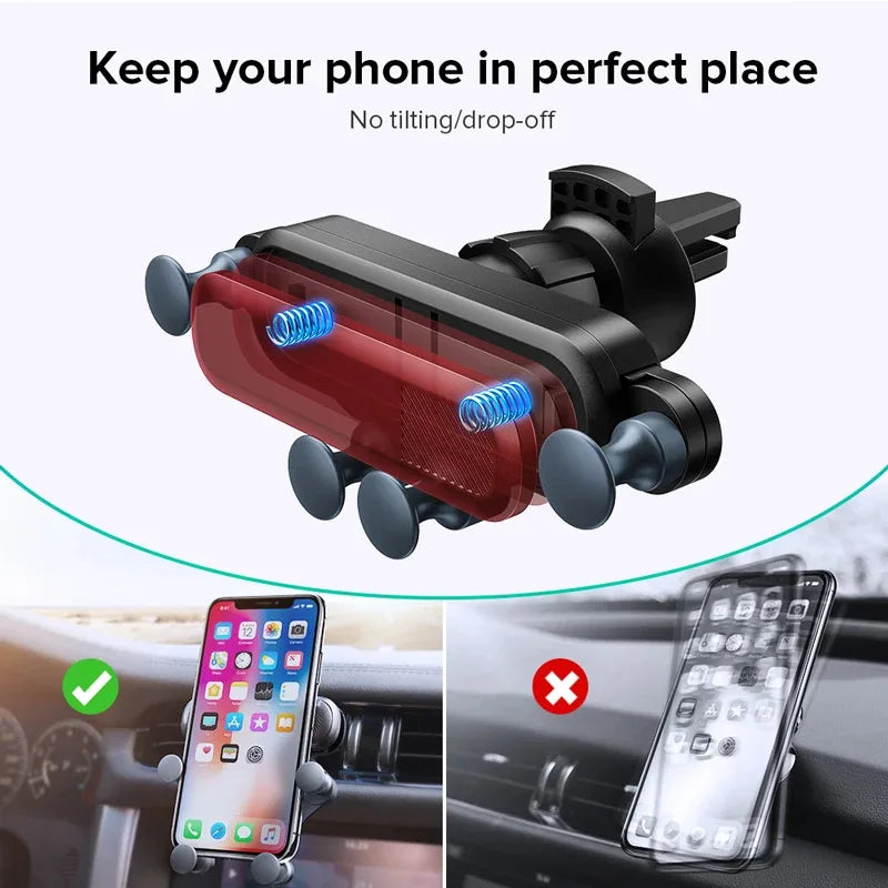 Universal Gravity Car Vent Phone Holder Air Vent Mount Mobile Stand for GPS