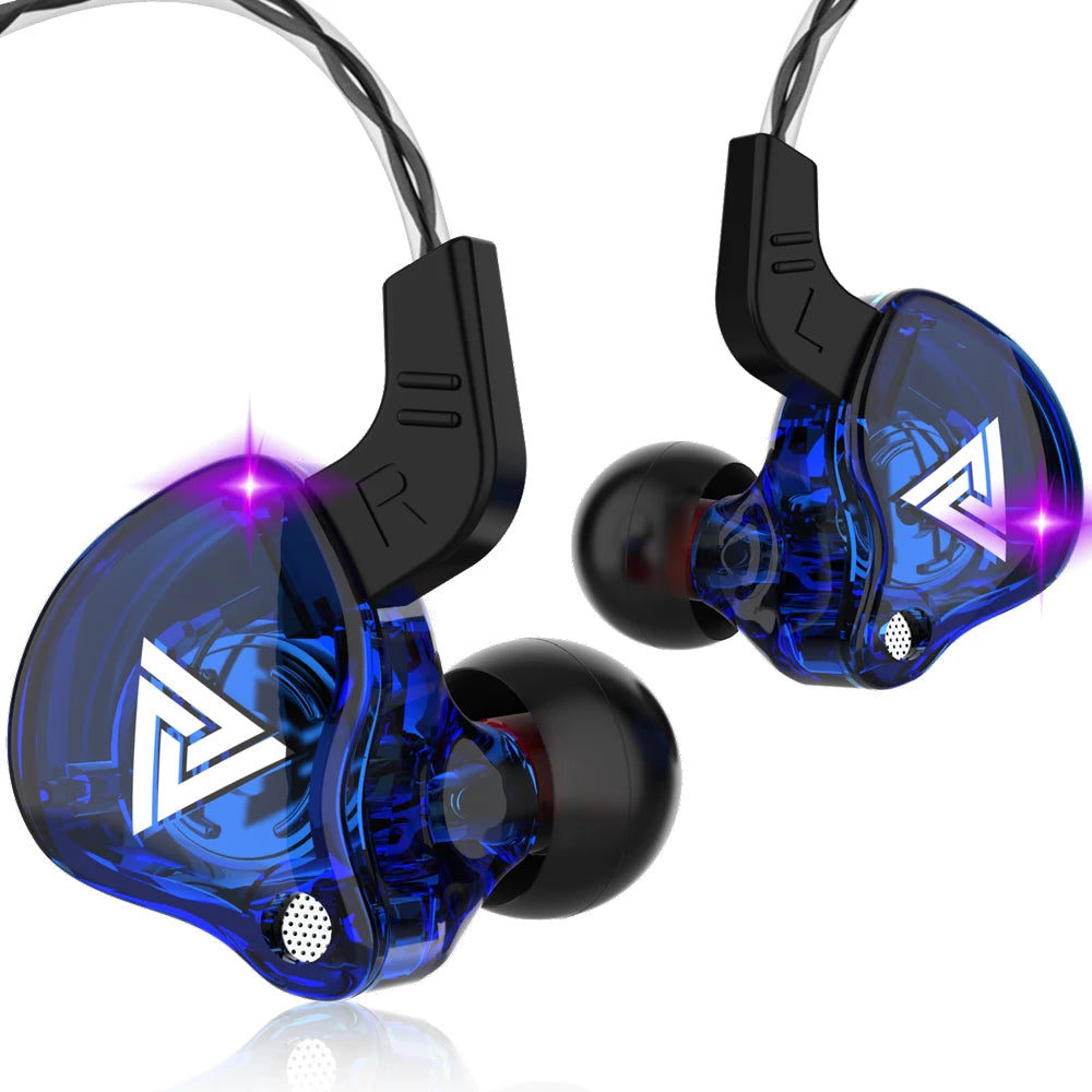 Wired In-Ear Headphones — Dual 8mm Drivers 3.5mm Stereo HiFi Earbuds with Mic for Sports