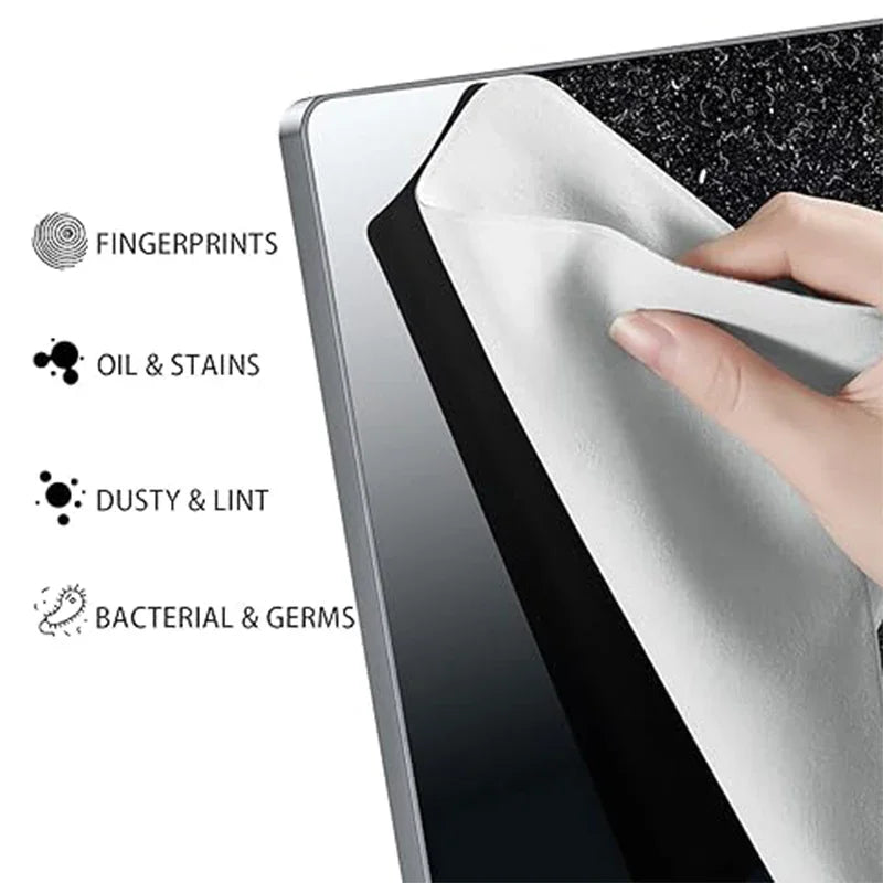Microfiber Dustproof Laptop Keyboard Cover & Screen Cleaning Cloth — Fits 13/15/16-Inch (33/38/41 cm) Laptops