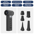 Mini Rechargeable Electric Air Duster - Portable Cordless Air Blower for PC Keyboard & Car, 3-Speed Adjustable with 4 Nozzles