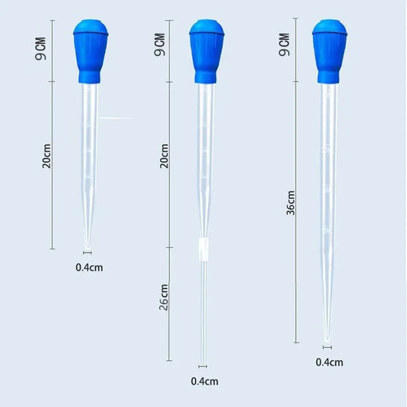 Extendable Aquarium Siphon Vacuum Cleaner — Fish Tank Gravel Cleaner & Water Changer with 30ml/50ml Reservoir and 26cm (10.2in) Extension