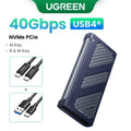 M.2 NVMe & SATA SSD Enclosure USB-C 20Gbps (USB 3.2 Gen2x2) — Supports 2230/2242/2260/2280 M & B+M Keys, Up to 8TB