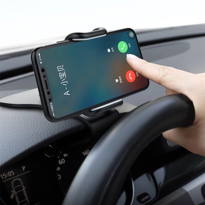 360° Rotating Universal Car Phone Holder – Dashboard Mount with Secure Auto Grip