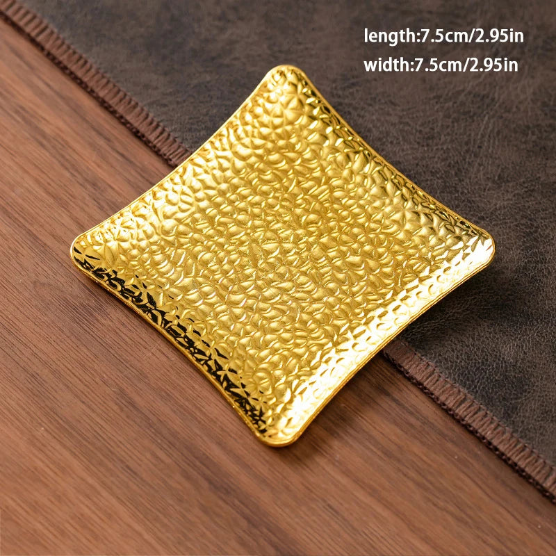 Metal Drink Coaster — Modern Round Table Coaster for Cups & Glasses