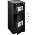 33-Inch (84 cm) Double Door Electronic Safe Deposit Box, Dual-Compartment Steel Security Safe for Home & Office