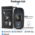 Combustible Gas Leak Detector 0-100% LEL / 0-50,000 ppm — LCD Screen, Sound & Light Alarm, 10.6in (270mm) Flexible Probe, Portable