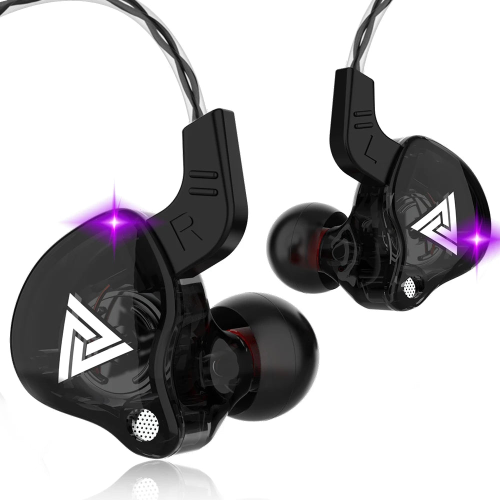 Wired In-Ear Headphones — Dual 8mm Drivers 3.5mm Stereo HiFi Earbuds with Mic for Sports