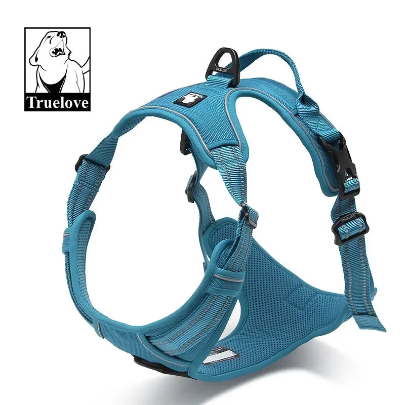 No-Pull Reflective Padded Dog Harness with Handle - Adjustable Escape-Proof Vest XS-XL