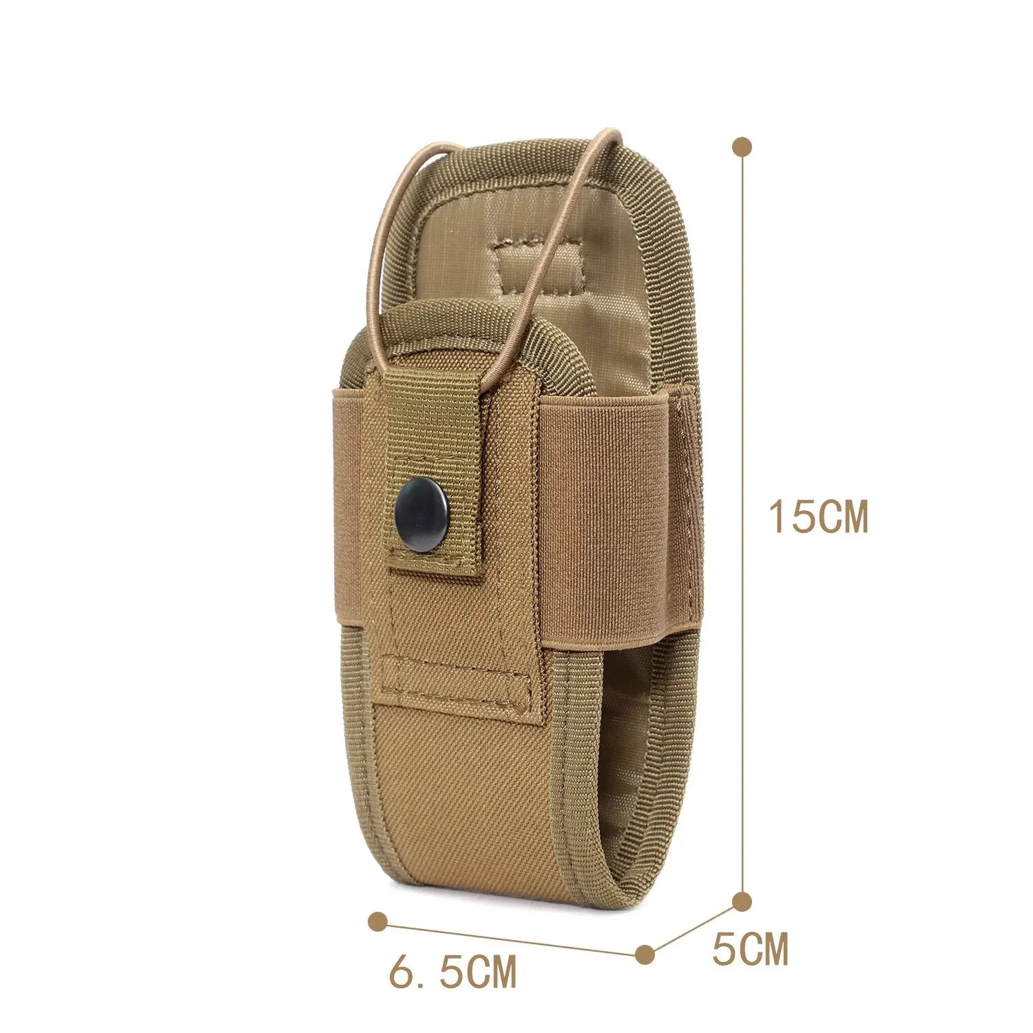 MOLLE Radio Pouch 1000D Nylon Walkie-Talkie Holster, Tactical Carry Bag for Hunting Camping Hiking