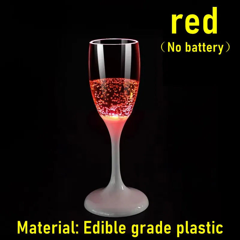 6-Pack LED Light-Up Cups — Multicolor Flashing Wine, Beer & Whiskey Glasses for Parties