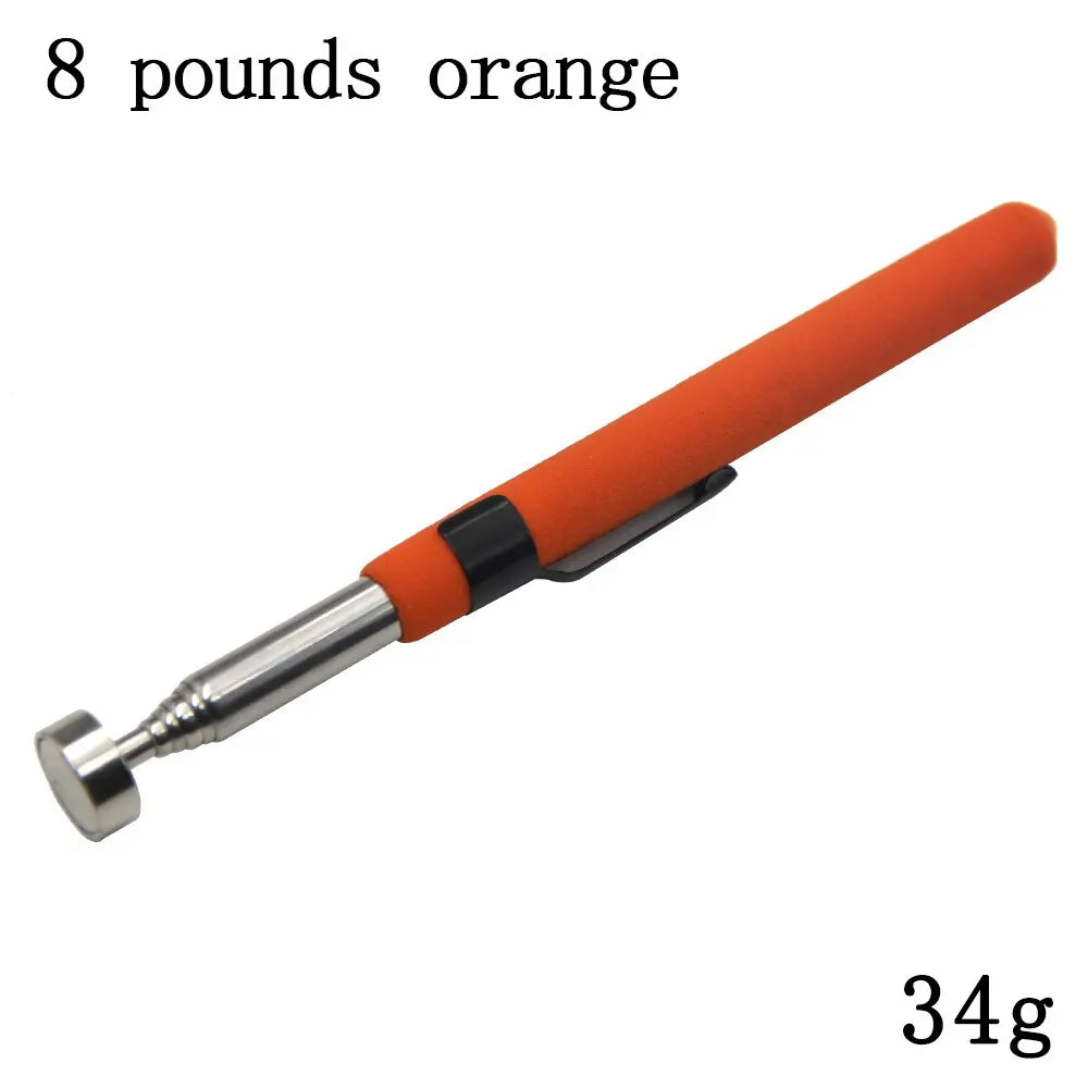 8 lb Magnetic Telescopic Pickup Tool – 150–730mm (5.9–28.7 in) Retractable Pen Clip with Suction Tip for Automotive & Home Repair