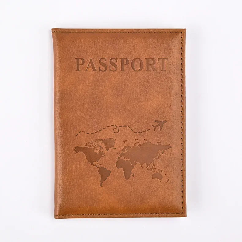 PU Leather Passport Holder Wallet – Travel Passport Cover & Card Case for Women and Men