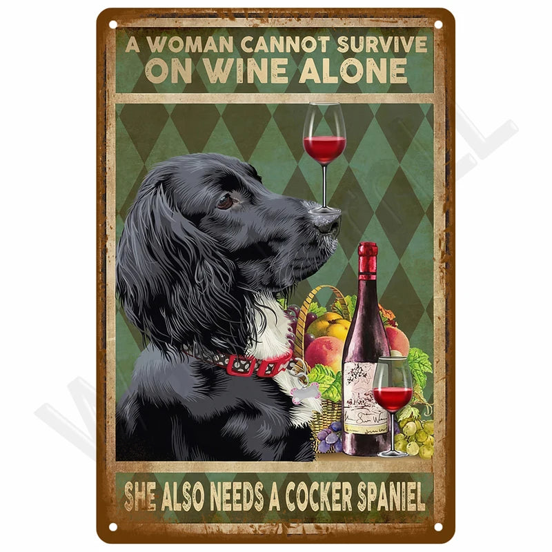 Retro Metal Wall Sign 20 x 30 cm (7.8 x 11.8 in) Vintage Tin Bedroom Wall Art