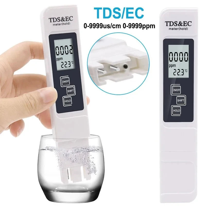 Handheld TDS Water Tester – Digital High-Precision Water Quality Meter with Large LCD, Portable for Tap & Purified Water