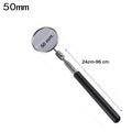 360° Telescoping Inspection Mirror with LED Light & Magnetic Tip, Extendable 9.5–28.7 in (24–73 cm) Mechanic Repair Tool