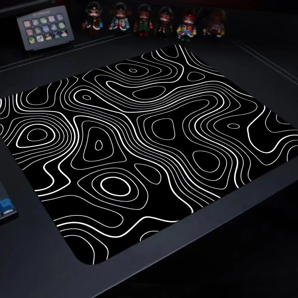 Fluid Mouse Pad – Anti-Slip Rubber Gaming & Office Desk Pad, Multiple Sizes (Small to XL), Smooth Cloth Surface
