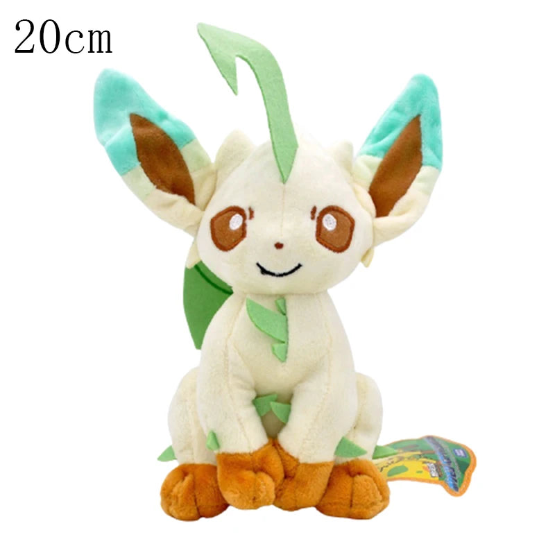 Pikachu & Friends 8 in (20 cm) Plush Stuffed Animal — Pikachu Charmander Squirtle Bulbasaur Eevee Scorbunny Gengar Snorlax Christmas Gift