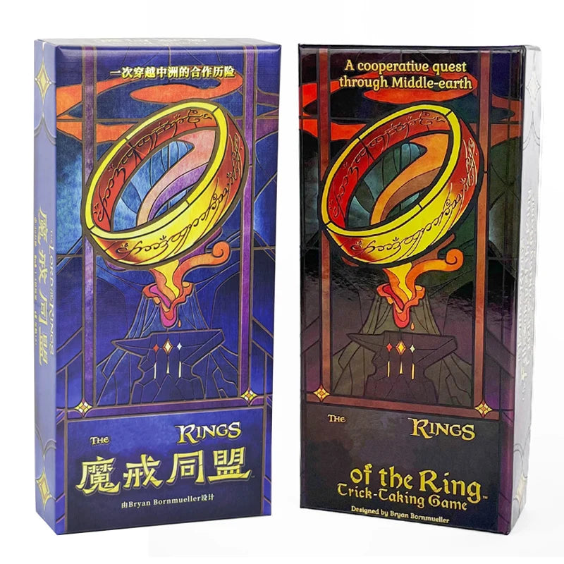 The Rings Trick-Taking Cooperative Card Game - Bilingual Strategy Board Game