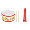 Double-Sided Wooden Hand Drum Tambourine – Cartoon Orff Percussion Instrument for Kids, Portable Educational Toy
