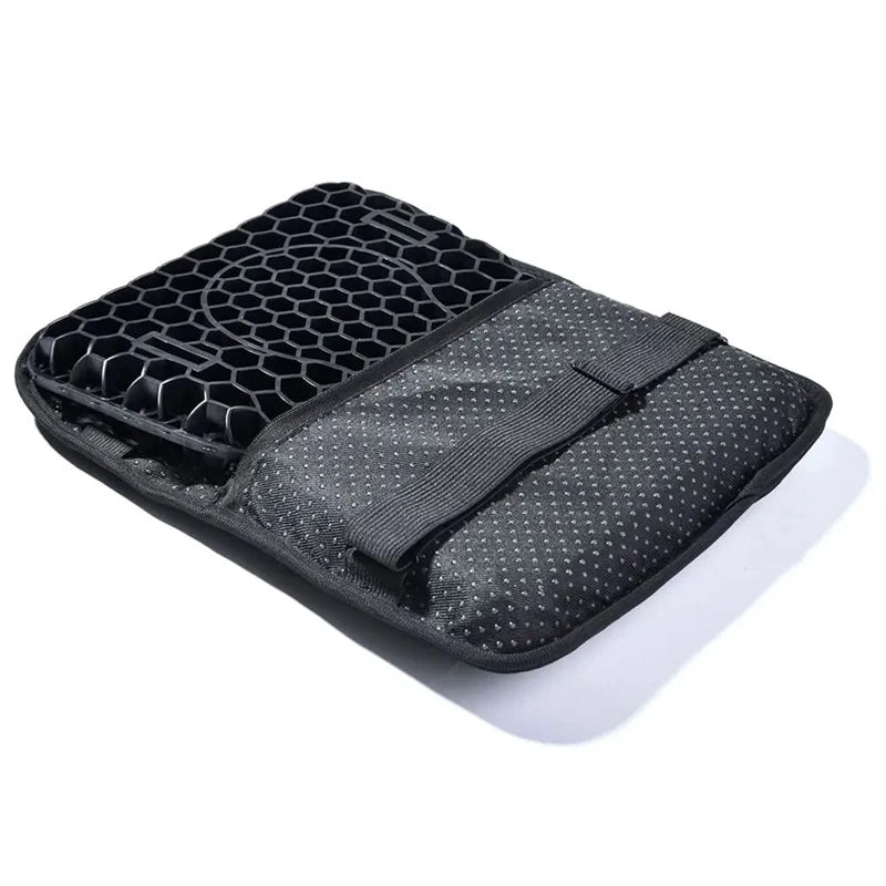 Universal Gel Honeycomb Motorcycle Seat Cushion – Pressure Relief Anti-Slip Comfort Pad (21 x 28 x 3 cm | 8.3 x 11.0 x 1.2 in)