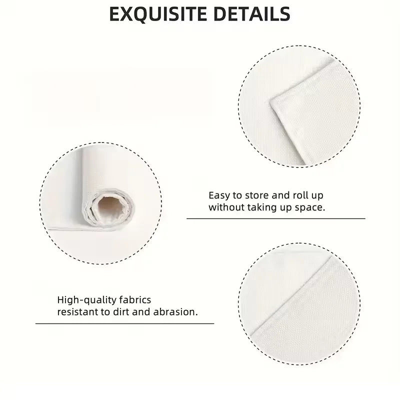 Christmas Round Placemat Coasters 4/6/10-Pack for Dining Room, Kitchen & Parties