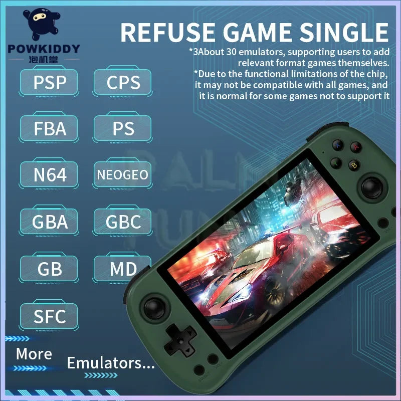 X55 5.5-Inch (14 cm) Handheld Game Console — RK3566 Open-Source Linux, 4000mAh, 1280×720 OLED, HDMI TV Out, Up to 512GB, Retro PSP/N64/PS Emulation