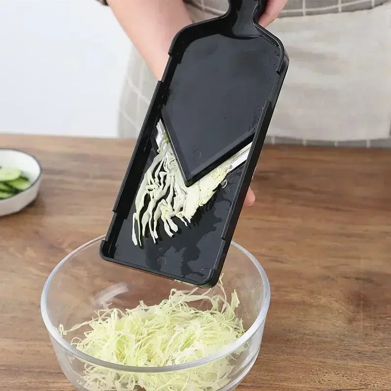 Cabbage Grater Vegetable Slicer 32 x 10 cm (12.6 x 3.9 in) Handheld Stainless Steel Blade Multi-Function Vegetable Shredder & Salad Cutter
