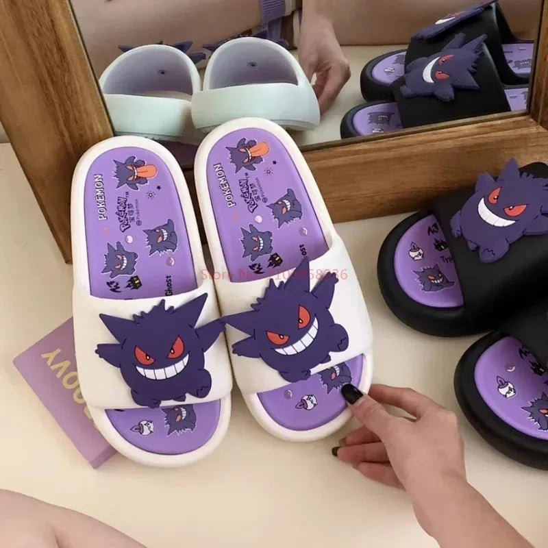 Gengar Anime Unisex Slippers — Anti-Slip Cartoon Couple House Shoes, EVA-Style Comfort