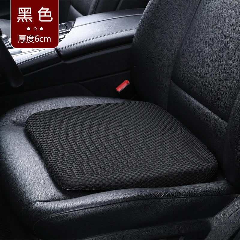 Universal Car Seat Booster Cushion – Breathable Portable Wedge Pad for Height Boost & Fatigue Relief