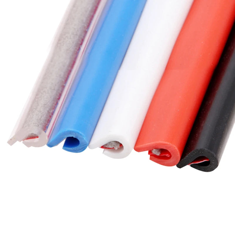 5M (16.4 ft) Car Door Edge Protector Strip - Silicone Rubber Scratch Guard Door Molding for Auto