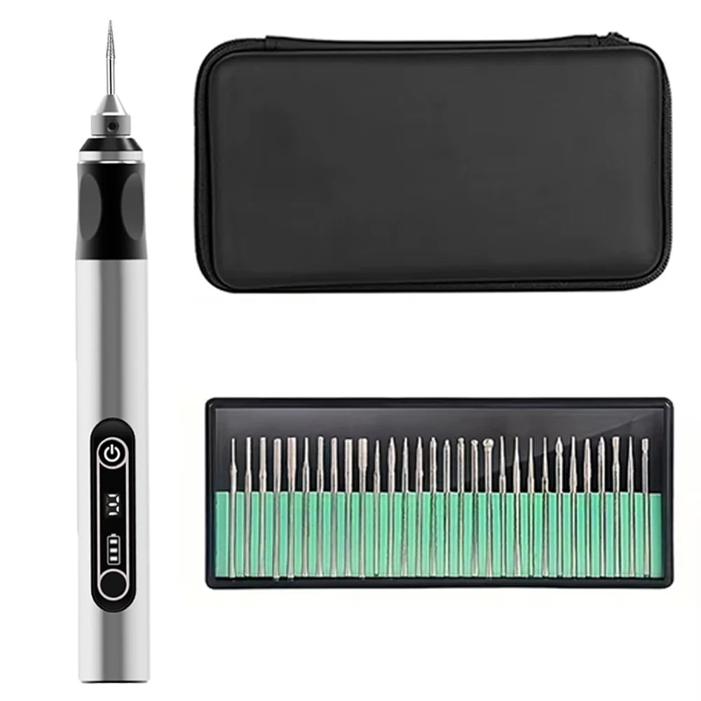 USB Cordless Rotary Tool Kit – Mini Wireless Drill for Jewelry, Wood, Metal & Glass Engraving