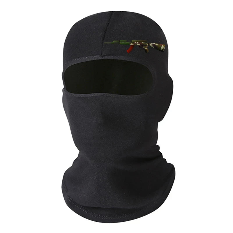 Lycra Full Face Balaclava Mask - Windproof Winter Mask for Motorcycle, Cycling, Ski & Snowboard - Unisex
