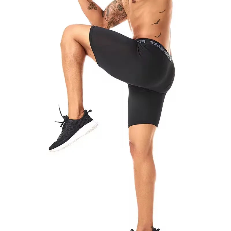 Men's Quick-Dry Athletic Boxer Shorts – Breathable Moisture-Wicking Gym Underwear