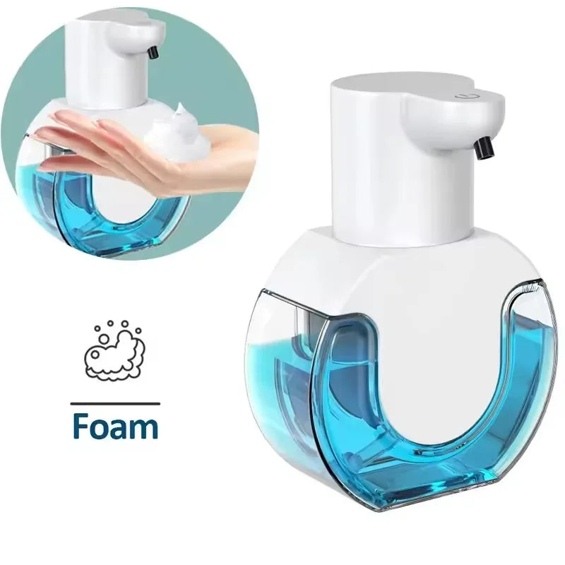 420ml (14.2 fl oz) Touchless Automatic Soap Dispenser - 4-Level Adjustable Foam & Gel, USB Rechargeable, Countertop or Wall-Mount, IPX5 Waterproof