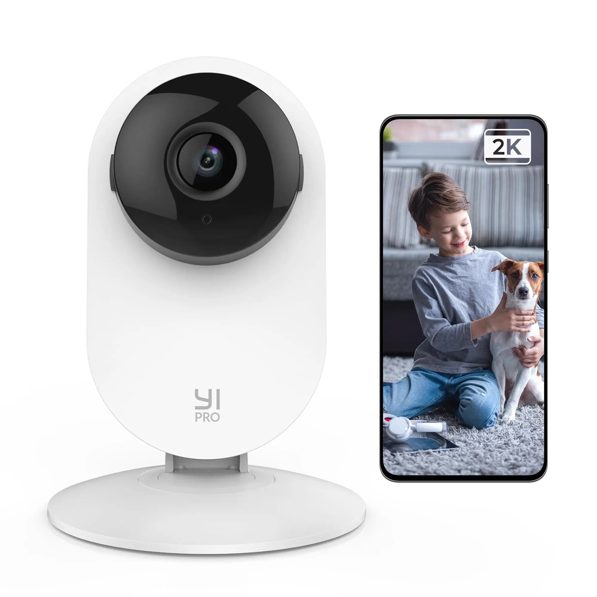 2K 3MP WiFi Home Security Camera – Smart IP CCTV with Two-Way Audio, Motion & Vehicle Detection, Alexa & Google Assistant Compatible