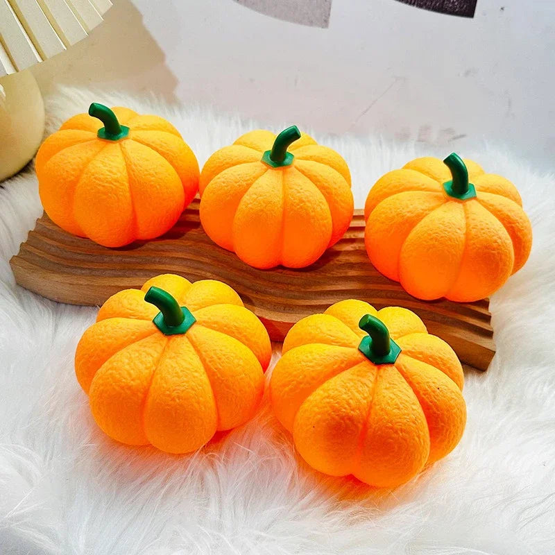 Pumpkin LED Night Light – Halloween Bedside & Dormitory Eye-Protection Battery-Powered Decorative Nightlight