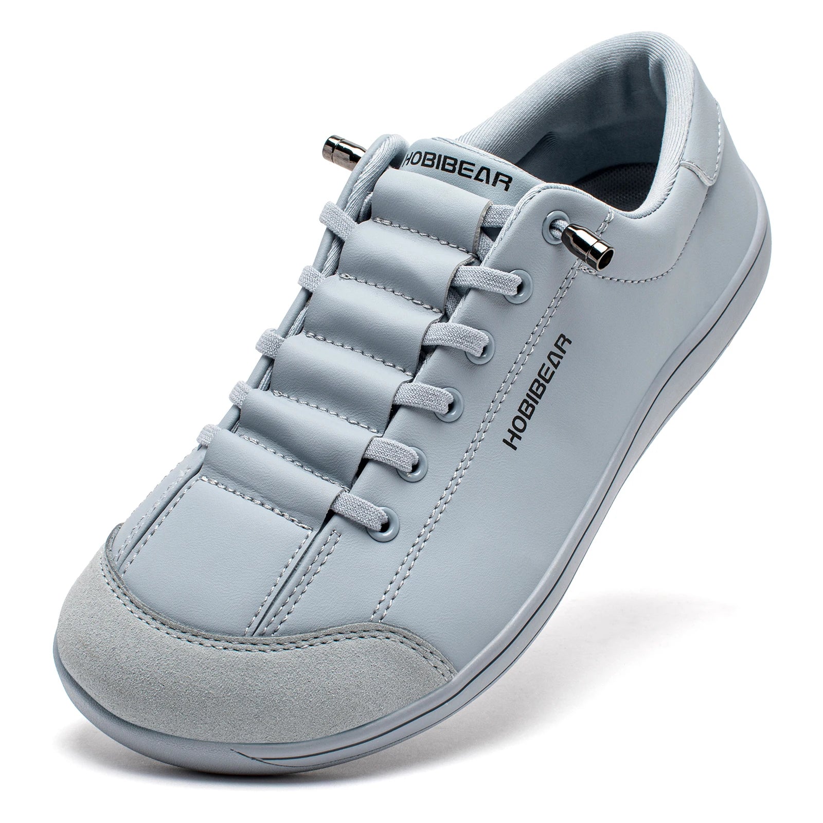 Unisex Barefoot Wide-Toe Minimalist Sneakers — Artificial Leather Adjustable Slip-On Walking Shoes
