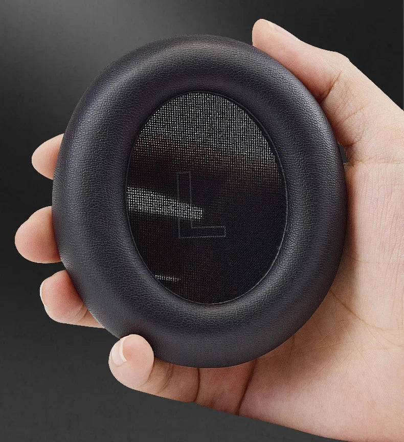 1 Pair Soft Foam Leather Ear Pads Replacement Cushions for Over-Ear Wireless Headphones