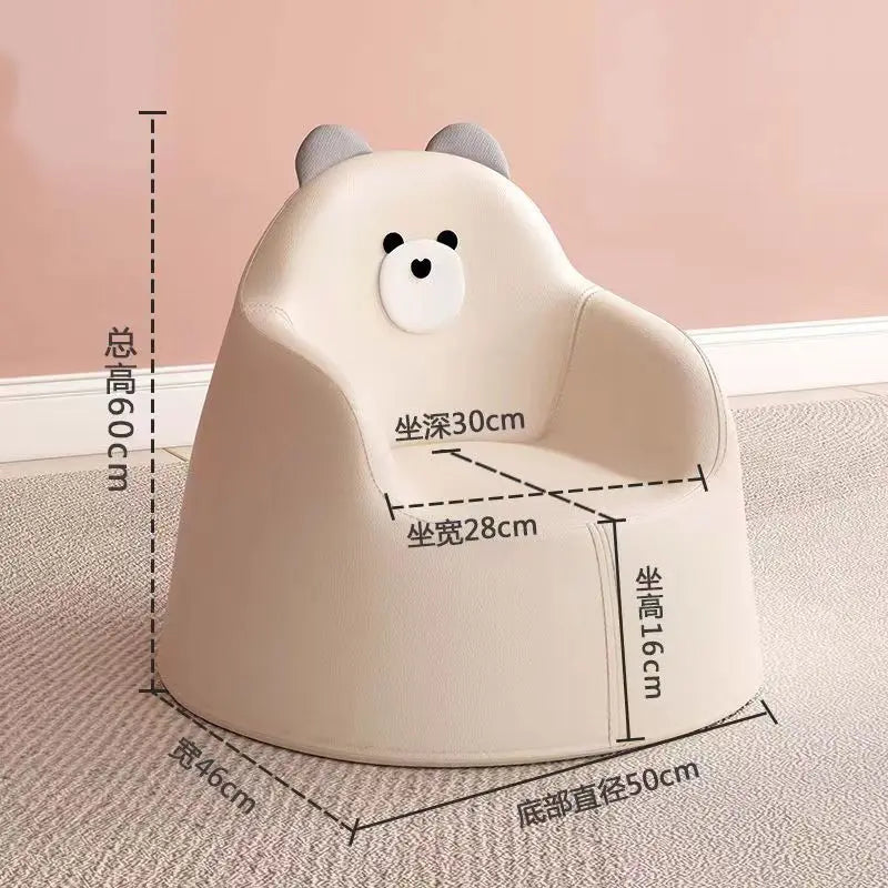 Children's Mini Cartoon Sofa for Kids (Ages 1-6) Removable Washable Rabbit & Bear Toddler Seat