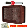Handmade Natural Wooden Piggy Bank with Goal Counter - Decorative Money Saving Box for Kids & Adults