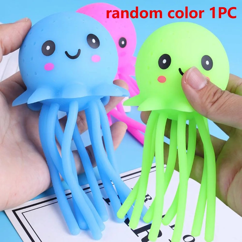 Octopus Bath Squirter Toy for Toddlers – Water Absorbing Sponge Bath Toy for Kids, Available in 1/2/3/5-Pack