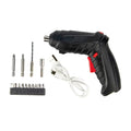 3.6V Rechargeable Cordless Electric Screwdriver Drill Set – 1800mAh Mini Power Driver with LED & USB Charging