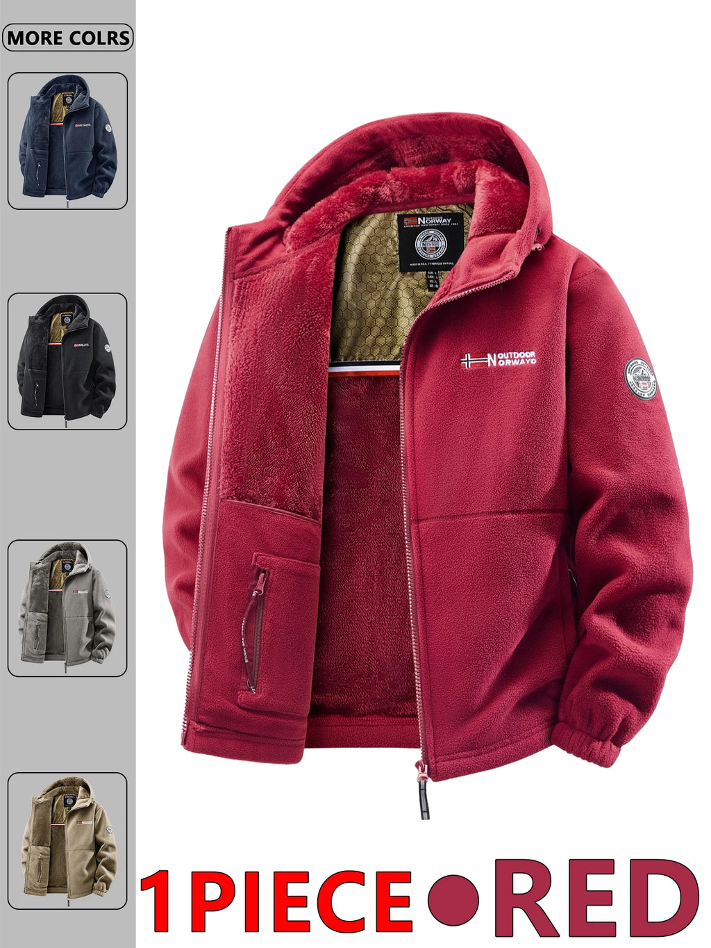 Men's Autumn Winter Hooded Jacket - Casual Outdoor Coat for Travel, Commuting & Streetwear