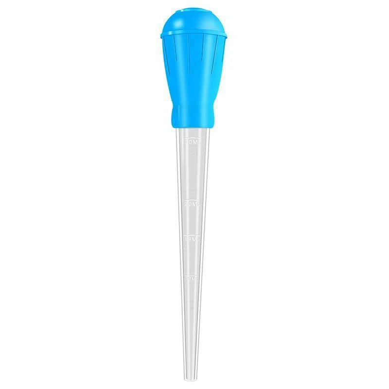 Extendable Aquarium Siphon & Pipette Cleaner - Fish Tank Vacuum Water Changer, Silicone Plastic, 11.4 in (29 cm) & 18.1 in (46 cm)