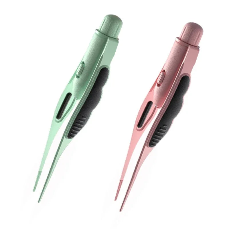 LED Earwax Tweezers – Stainless Steel Ear Cleaner Earpick with Light for Babies, Kids & Adults
