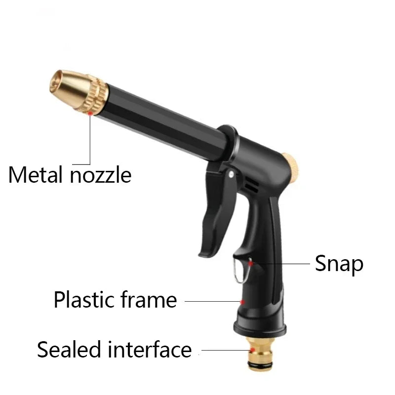 Portable High-Pressure Foam Water Gun Pressure Washer Hose Nozzle for Car Wash & Garden Watering