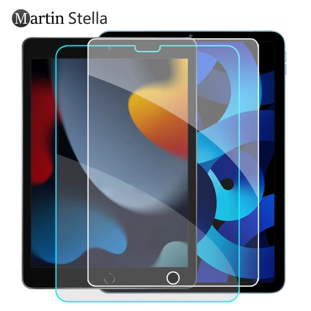 Tempered Glass Screen Protector for iPad — 9H Hardness, Anti-Fingerprint, Bubble-Free, Stylus Compatible — 1-Pack (Fits 11-inch, 10.9-inch, 10.2-inch, 9.7-inch, iPad Air & Mini)